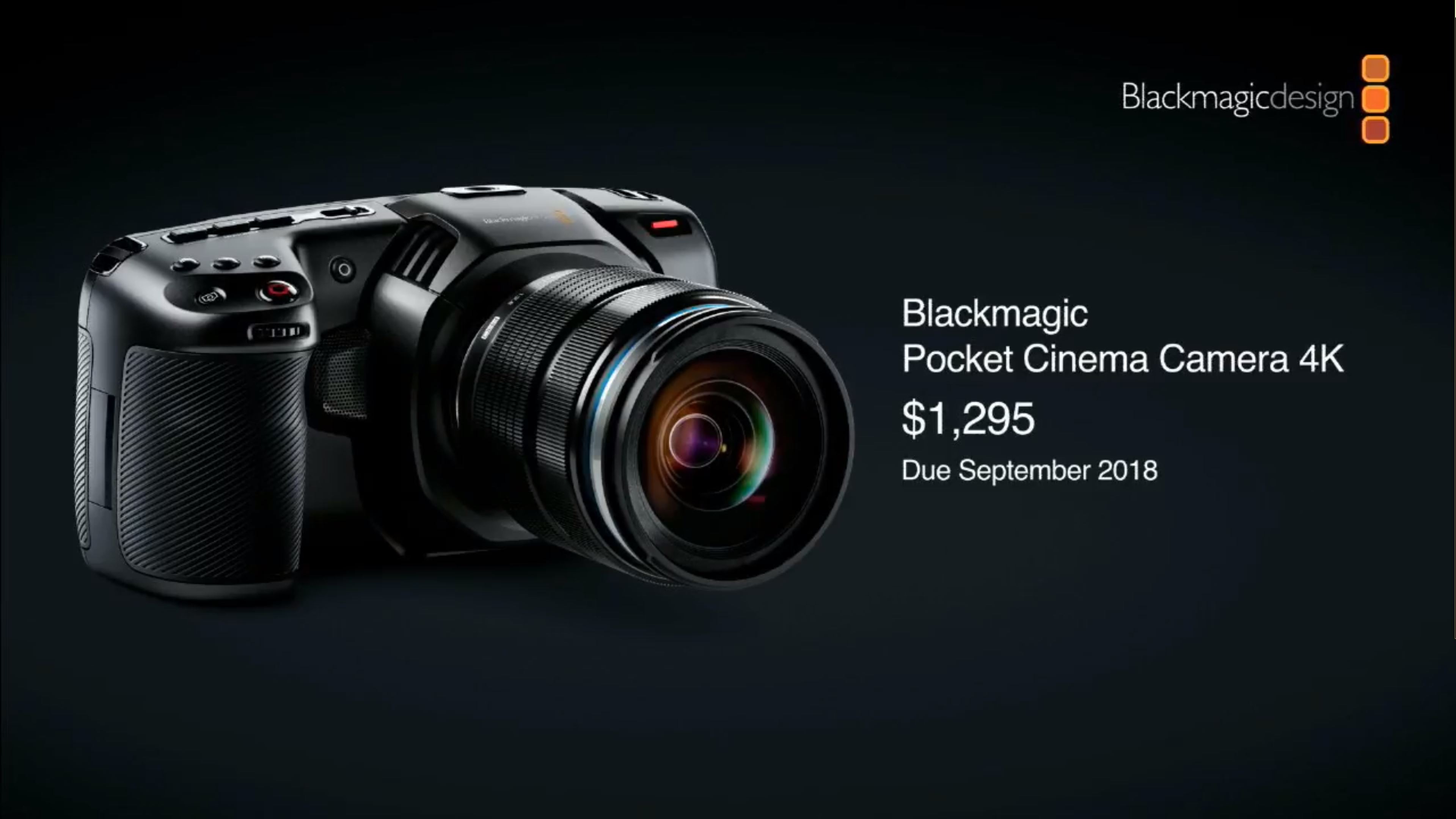 blackmagic pocket cinema camera 4k occasion